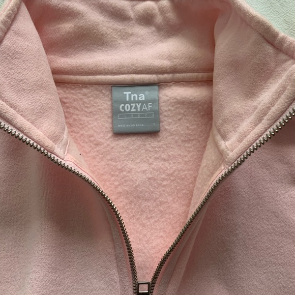 Aritzia Quarter Zip Hoodie! (Pink) - Picture 2 of 3